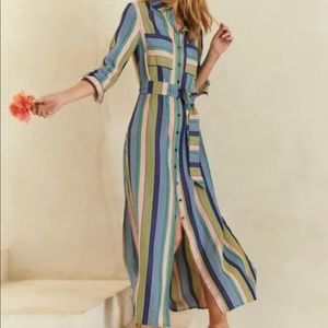Boden Katrina Maxi Shirt Dress. 12 Petite